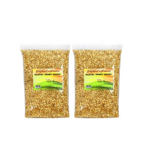 HATF'S SHEPHERD'S NATURAL Oloyin Honey Beans by Shepherd's Natural 8 Ib /128 oz (2 x 4Ib Bags)