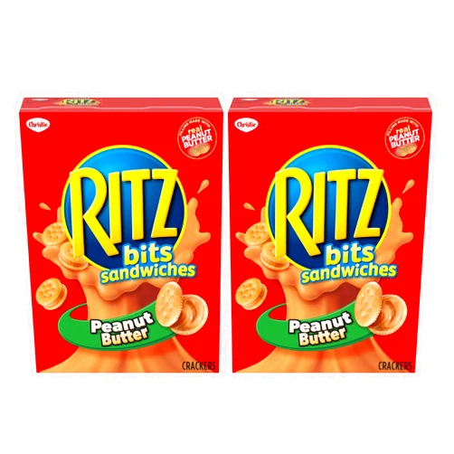 Ritz Crackers Bits Peanut Butter Sandwich Crackers, 180g/6.3oz, 2-Pack {Imported from Canada}