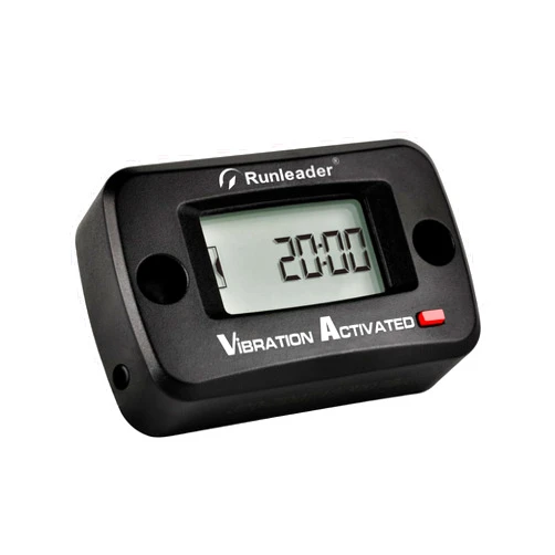 Runleader Digital Vibration Hour Meter for Maintenance, User Lock in,Cordless & Waterproof Design for Garden Tractor Generator Compressor Motorcycle Boat Chainsaw etc.