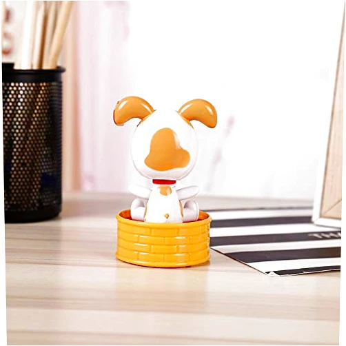 PTNKUIIY Solar Powered Dancing Toy, Desk Dancing Solar Toy Dog Doll Dancing Dog Solar Ornaments Solar Powered Animated Dancing Figures Car Dashboard Decoration Oranment Office Desk Home Decor Kids Toys Gift
