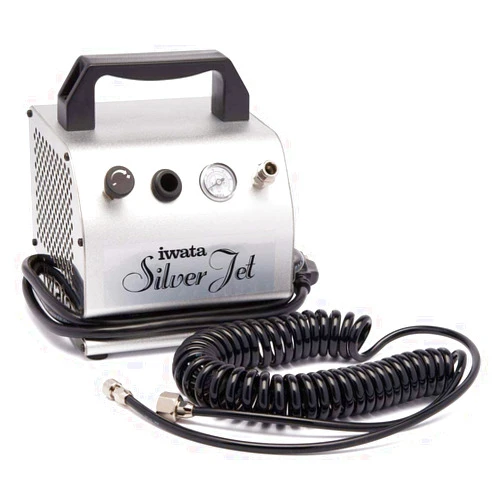 Iwata-Medea Studio Series Silver Jet Single Piston Air Compressor