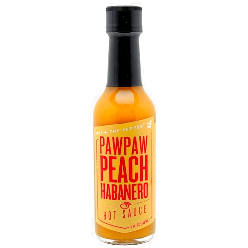 PUP + THE PEPPER Pup & The Pepper PawPaw Peach Habanero Hot Sauce - Citrus Infusion with a Fiery Twist