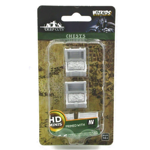 WizKids Deep Cuts Unpainted Miniatures Terrain: Wave 2: Chests