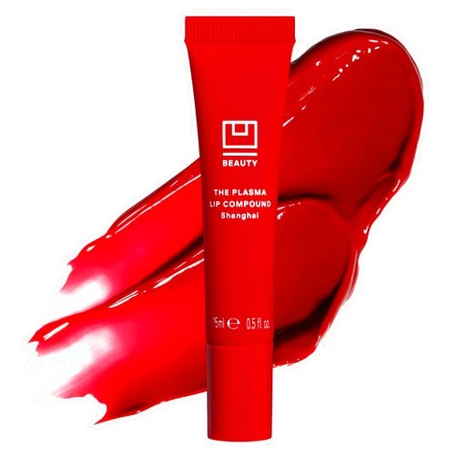 U Beauty The PLASMA Tinted Lip Compound - Anti-Wrinkle & Anti-Aging Treatment - Shimmery Plumping Lip Gloss, Hyaluronic Acid, Shea Butter, Salicylic Acid & Peptides Deeply Hydrate, Shanghai - 15 mL