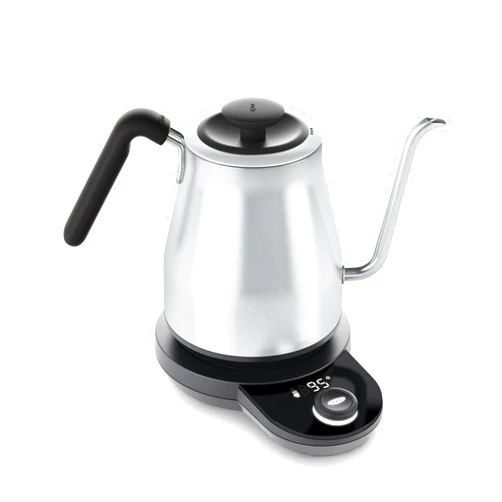 OXO Brew Gooseneck Electric Kettle – Hot Water Kettle, Pour Over Coffee & Tea Kettle, Adjustable Temperature, Built-In Brew Timer, Stainless Steel, 1L​