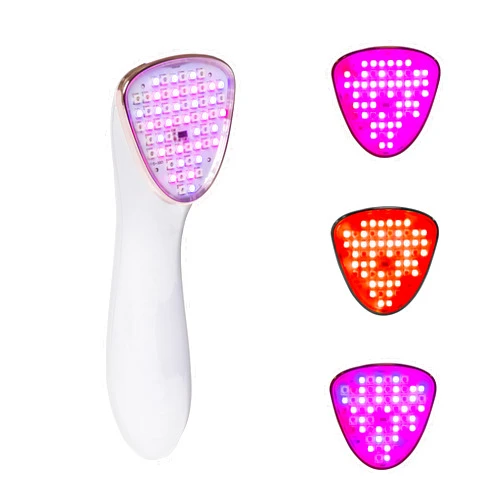 reVive Light Therapy Lux Collection Clinical Device for Aging and Acne, Red, Infrared & Blue Light Therapy Products for Wrinkles, Fine Lines, and Breakouts, Triangular Head, At-Home Acne Tools
