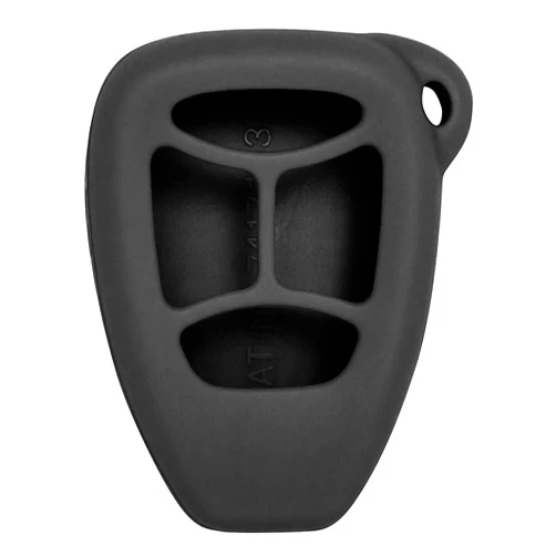 Keyless2Go Replacement for New Silicone Cover Protective Case for 4 Button Remote Keys with FCC KOBDT04A - Black