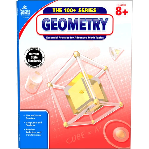 By Carson Dellosa Education (Compiler) Carson Dellosa The 100 Series Geometry Workbook, Math Book for Grades 8 and Up Covering Trigonometry, Geometric Equations, and More, Classroom or Homeschool Curriculum (Volume 7)
