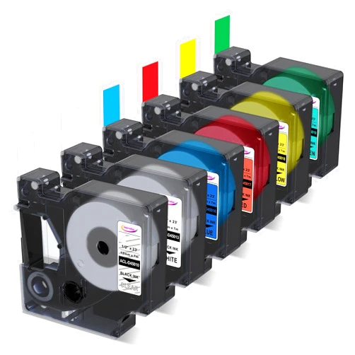Anycolor 6-Pack Compatible with Dymo D1 Label Tape 1/2