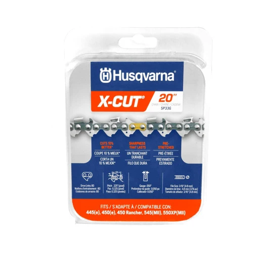 Husqvarna X-Cut SP33G 20 Inch Chainsaw Chain, .325