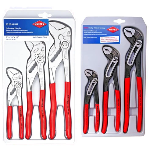 KNIPEX Pliers Wrench and Alligator Pliers 3-Piece Set