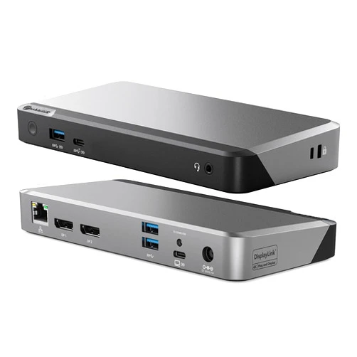 ALOGIC Dual 4K Display Universal Docking Station DX2 with 65W Laptop Compatible with Mac and Windows, 2x4K@60Hz DisplayPort,1xUSB-C 10G (with Fast Charging),3xUSB-A 5G, Audio, Ethernet