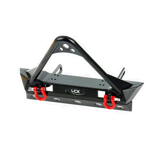 LCX Racing 1/10th RC Crawler Car Metal Front Bumper for TRX4 TRX-4 Axial SCX10 II 90046, Upgrades Parts Accessories