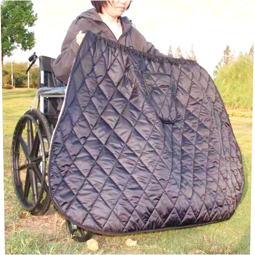 SRSRS Wheelchair Warmer Cover Blanket, Wheelchair Fleeced Blanket for Outdoor Use, Wheelchair Blanket Adult Hooded Jacket, Lightweight Winter Wheelchair Blanket,