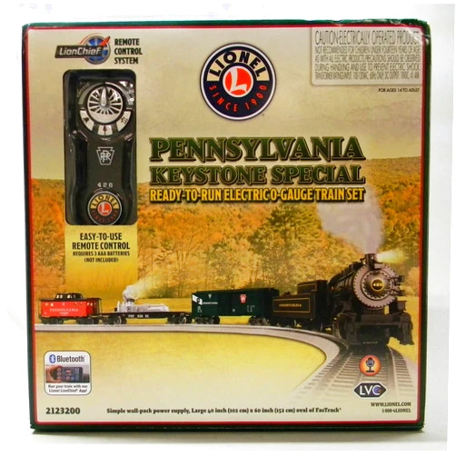 Lionel 2123200 O Scale Pennsylvania Keystone LionChief Bluetooth 5.0 Set