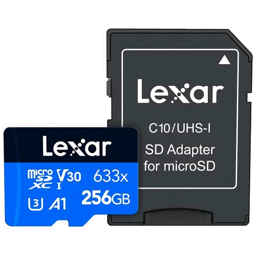 Lexar 64GB Professional 1066x micro SD Card w/ SD Adapter, UHS-I, U3, V30, A2, Full HD, 4K, Up To 160/70 MB/s, for Action Cameras, Drones, Smartphones, Tablets, Nintendo-Switch (LMS1066064G-BNANU)