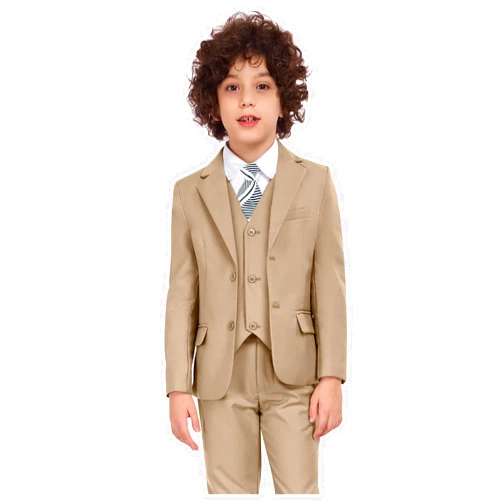 TAMIFLY Boys Formal Suit Set Kids 3 Piece Suit Jacket Vest Pants Set Toddler Ring Bearer Outfit Wedding Prom Tuxedo Suits