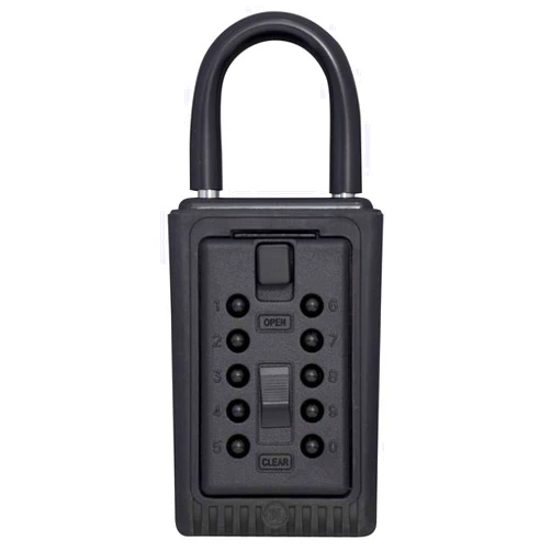 Kidde AccessPoint 001406 KeySafe 3-Key Portable Push Button Key Safe Box, Black