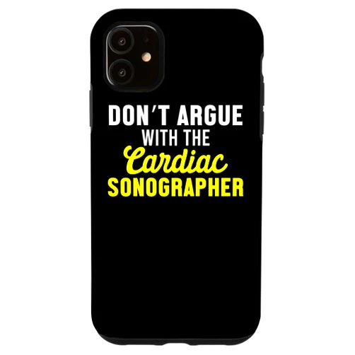 Ultrasound Technologist Echocardiographer Designs iPhone 11 Cardiac Sonographer Echo Tech RDCS Case