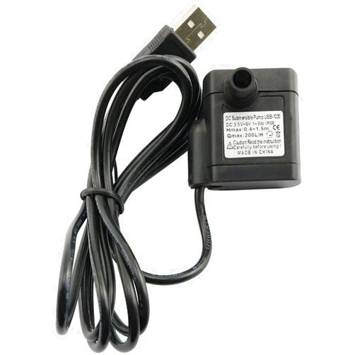 Longdex USB Water Pump 1PC Mini Submersible Water Pump Mini Aquarium Fountain Fish Pond Tank Pump DC 3.5-9V 3W 200L/H
