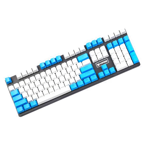 YMDK Top Printed Double Shot PBT Shine Through Translucent 108 Key OEM Profile Keycap for MX Switches Mechanical Keyboard (Only Keycap)