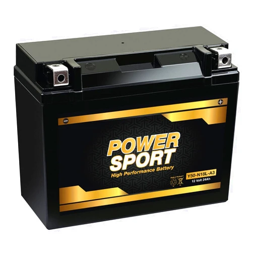 ExpertPower Y50-N18L-A3 12V 24AH SLA Power Sport Motorcycle Battery, 340 CCA, Spill-Proof AGM Design, High Discharge Rate, Deep Discharge Recovery, Replacement for 18L-BS, ETX18L, CY50-N18L-A3
