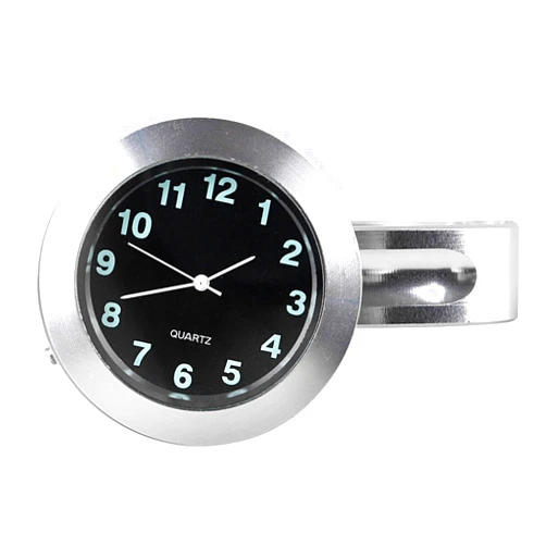 Mallofusa Aluminum Universal Waterproof Motorcycle Handlebar Clock Watch Digital for 7/8