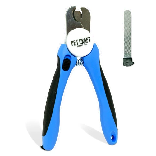 Pet Craft Supply Dog & Cat Pets Nail Clippers and Trimmers - with Safety Guard to Avoid Over Cutting, Bonus Nail File - Essential Puppies Supplies Grooming Kit