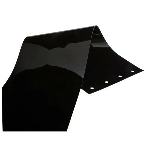 Strivide – Vinyl Strip Curtain - Door Replacement Strips - Black Opaque Strip - 8 in. Width (Thickness: 0.08 in.) X 78 in. (6 ft 6 in.) Height - Pack of 4 Plastic Strip Door Strips