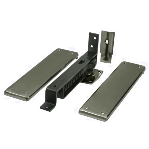 Deltana DASH95U15A Double Action Solid Brass Spring Hinge with Solid Brass Cover Plates
