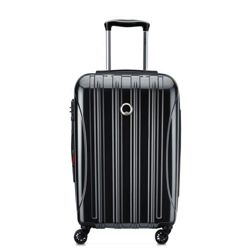 DELSEY Paris Helium Aero Hardside Expandable Luggage with Spinner Wheels, Black, Carry-On 21 Inch