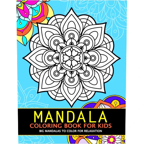 Rocket Publishing Mandala Coloring Book for Kids: Big Mandalas to Color for Relaxation