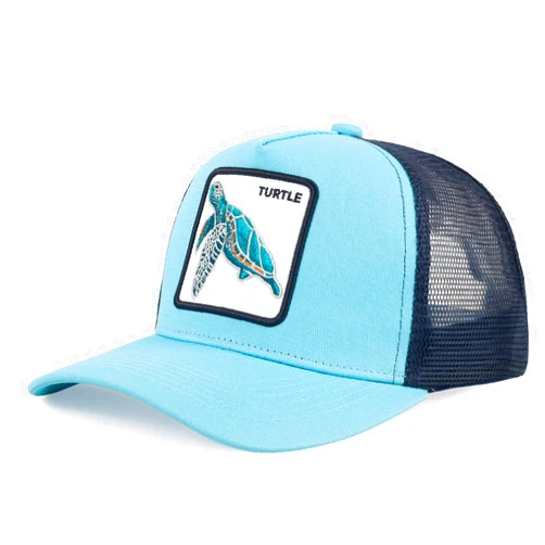 Senro Vientian Hat Trucker, Animal Hat with Embroidered Patch & Polycotton Sweatband, Color Clash Design