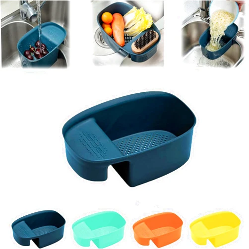 ENVGSOMP Foodypopz, 2024 New Foodypopz Sink Strainer, Foodypopz Sink Strainer, Foodypopz Eazy Sink Strainer, Pop Up Sink Strainer With Anti-Clogging Filter Basket (Navy blue)