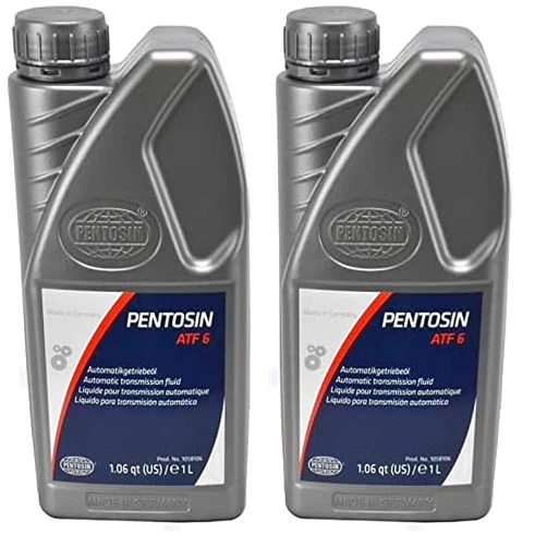 Pentosin 1058106 ATF 6 Long-Life Fully Synthetic Automatic Transmission Fluid for Select Aston Martin, Audi, Bentley, Jaguar, Land Rover, Maserati, Rolls Royce - 1 Liter Bottle (Pack of 2)