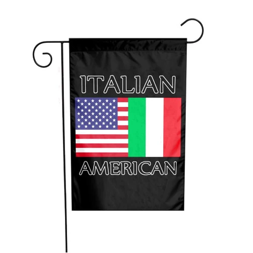 HOCLOCE Italian American Flag Outdoor Flag Spring Summer Garden flag 12x18 in Indoor House Yard Flags Garden Decor Holiday
