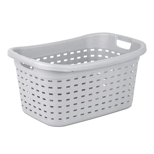 STERILITE 12756A06 Cement Color Weave Laundry Basket, 26