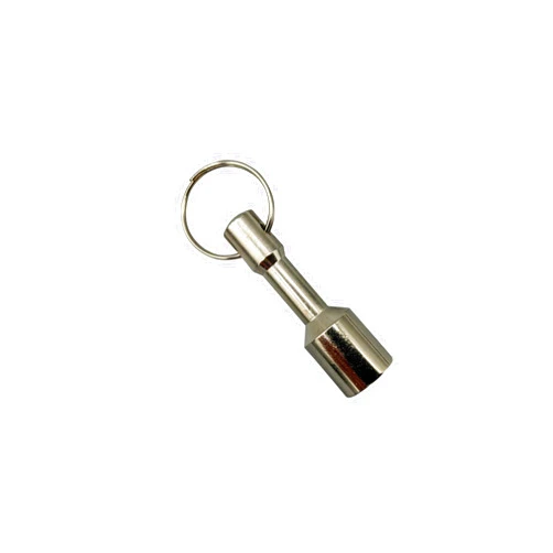 Envistia Mall Keychain Magnet for Testing Brass, Gold, Silver, Ferrous Metals, Keychain Pocket Magnets for Purse w/ Strong N42 Rare Earth Neodymium Magnet Nickel Plated (1 Pack)