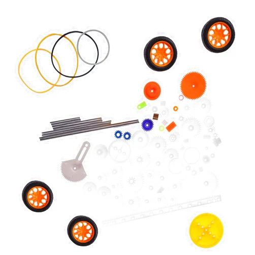 ZJchao 78pcs Plastic Gears Kit, Plastic Gear Set Shaft Belt DIY Set Accessories, Wearable Long Service Life, Replace Old or Broken Parts, Many Sizes and Accessories, Small Parts Easy