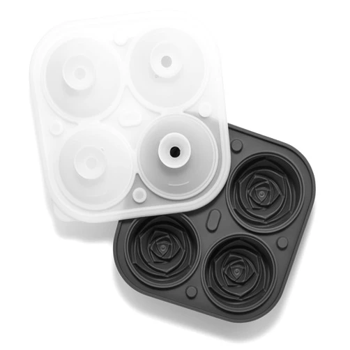 Nax Caki 3D Rose Ice Cube Mold Tray, Make 4 Giant 2.5