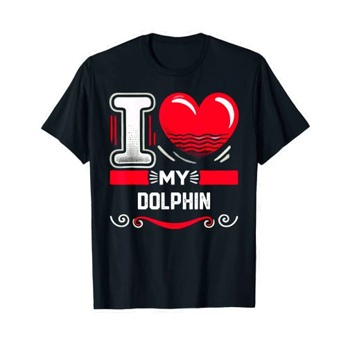 DOLPHIN Designs By ShirtZilla I Love My DOLPHIN T-Shirt Heart DOLPHINS T-Shirt