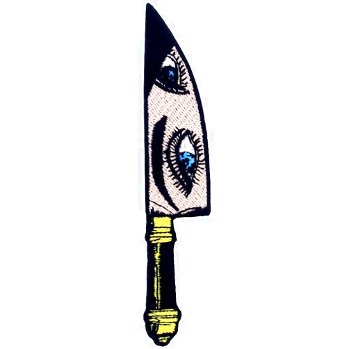 ZEGINs Gaze from Dagger Patch Embroidered Applique Iron On Sew On Emblem