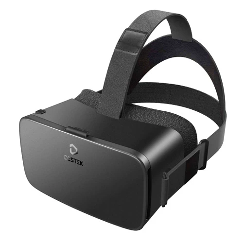 DESTEK V5 VR Headset, 110° FOV Anti-Blue Light Eye Protected Lens with Trigger for iPhone 12/11/X/8,for Samsung S20/S10/Note10,Phone