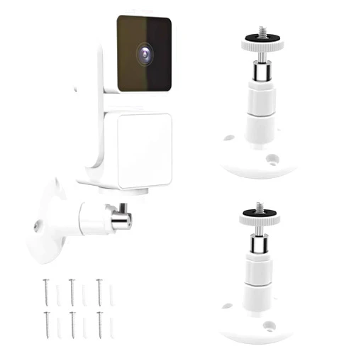 Highmoutain 2 Pack Wall Mount Compatible with Wyze Cam Pan V3, Indoor and Outdoor Security Mount for Wyze Cam Pan, Wyze Cam Outdoor and Other Camera with Same Interface