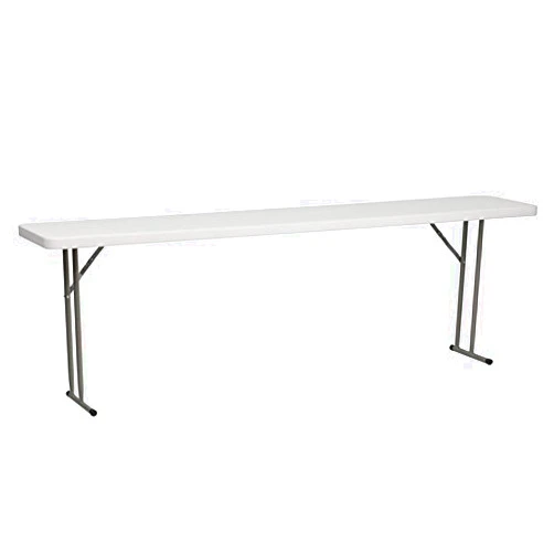 Belnick 18'' x 96'' Plastic Folding Seminar Table - Training Table