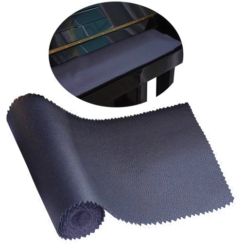 Mooson Piano Keyboard Anti-Dust Cover High Technology Fabric Key Cover Cloth Fit For Upright Piano, Electric Piano & Grand piano (Dark blue) (Black)