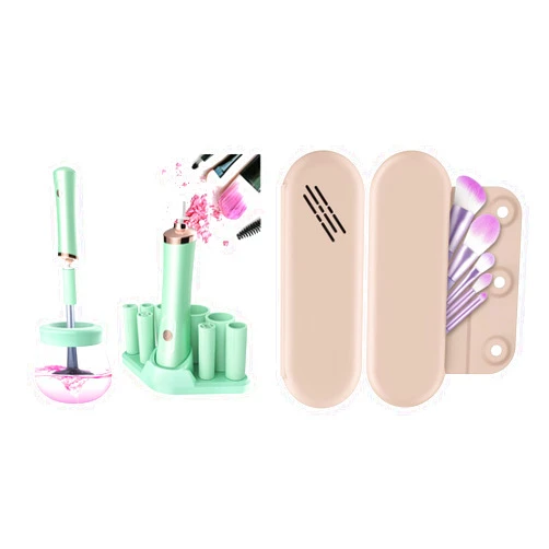 Senbowe Makeup Brush Cleaner Machine and Makeup Brush Holder