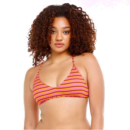 EIDON Women's Madison Fixed Triangle Bikini Top Swimsuit