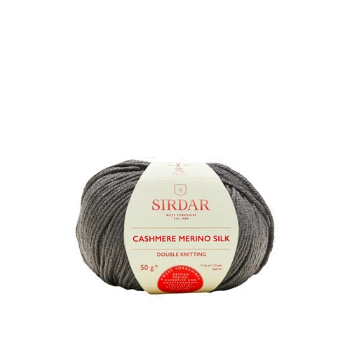 Sirdar - Cashmere Merino Silk DK Knitting Yarn - Soft Pewter (# 406)