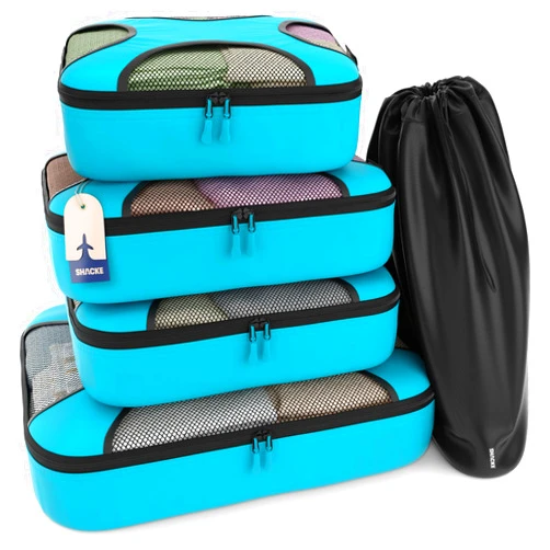 Shacke 5 Set/8 Set Packing Cubes - Travel Organizers with Laundry Bag